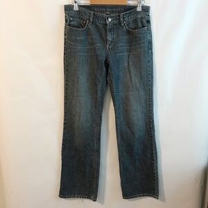 Club Monaco Straight Leg Mid Rise Jeans Size 8 100% Cotton Med Blue Wash